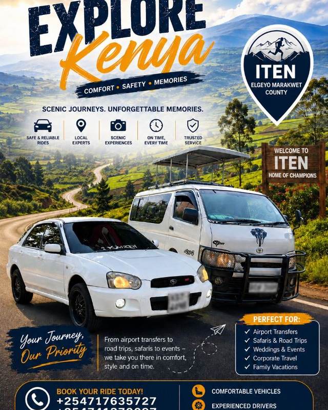 Explore Kenya travel poster artwork